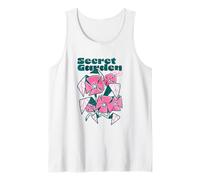 Club del Jardín Secreto Diseño Floral Vintage Camiseta sin Mangas
