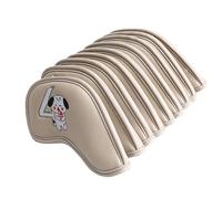 Club Head Cover - Golf Club Shield, PU Iron Headguard Set | Cubiertas bordadas de doble capa, en accesorios de arranque Golf, protección de bolsa resistente a los arañazos, equipo elegante para
