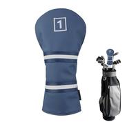 Club Head Covers - Sleeve with Elastic Closure, Plush Lining Wood Head Covers | Protective Cover For Men Women, Ideal Father Birthday Accessories For Drivers Woods Hybrid