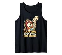 Club Local Kissaten Sociedad de la Suerte Café Japonés Arte Camiseta sin Mangas