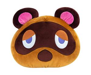 Club Mocchi Mocchi Mega Tom Nook - Peluche de 40 cm, mercancía de Nintendo para niñas y niños, Accesorios de Dormitorio, Juguete Suave de Cruce de Animales para niños y niñas, cojín de Peluche