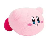 Club Mocchi Mocchi Nuiguru-Knit Hovering Kirby ME, Peluche oficial Nintendo, gran peluche de punto de 38 cm, figura de colección suave, peluche premium para niños y fanáticos de los juegos