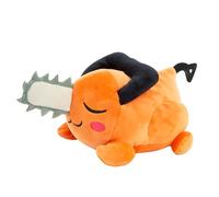 Club Mocchi Mocchi - Suya Suya - Peluche de hombre motosierra durmiente - Peluche de Pochita - Figura coleccionable de hombre de motosierra - Peluche de anime Kawaii suave y exprimible y decoración de