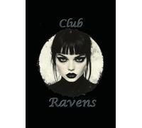 Club Raven Grid Gothic Journal - A4 0.5cm (0.196 inch) Diced Paper, 120 Pages: Dark Goth Girl Aesthetic Graph Paper Notebook for Goth, Alt, and Creative Souls