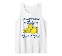 Club Social de la Costa Amalfi Italia Recuerdo Limón Vacaciones Camiseta sin Mangas