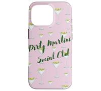 Club Social Martini Sucio Graffiti Rosa Carcasa para iPhone 16 Pro