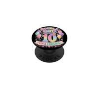 Club Ten de Dos dígitos y un Fabuloso arcoíris gráfico en Colores Pastel PopSockets PopGrip Adhesivo
