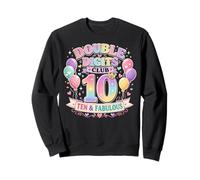 Club Ten de Dos dígitos y un Fabuloso arcoíris gráfico en Colores Pastel Sudadera
