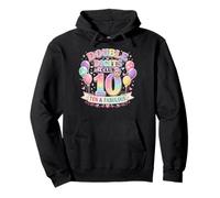 Club Ten de Dos dígitos y un Fabuloso arcoíris gráfico en Colores Pastel Sudadera con Capucha