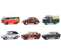 Club Vee-Dub Series 18 - Juego de 6 piezas 1/64 modelos de coches fundidos a presión por Greenlight 36090SET