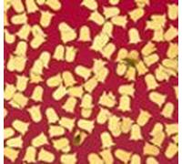 Club Verde Bell de Oro metálico Confeti, Oro, 9 mm, 10 Unidades