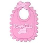 Club Verde it 's a Girl Baberos, Rosa, 70 x 100 mm, 12 pcs en un Paquete