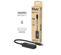 Club 3D Cable USB C a HDMI 8K @60Hz 4K @144Hz Adaptador activo - Consola de computadora portátil para juegos para monitor de TV - USB C altmode 1.4 a HDMI 2.1 HDR10+ Dolby Vision Converter CAC-2505