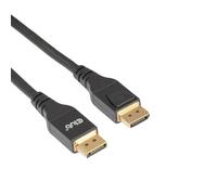 Club3D CAC-1094 DisplayPort™ 2.1 VESA DP80 Cable certificado 8K240Hz 2m | Actualización de 8K 240Hz y soporte 4K 720Hz, DSC 1.2, conectores de bloqueo bidireccionales, compatible con DP 1.4