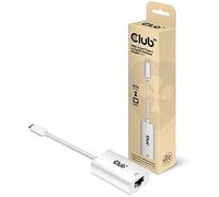 Club3d cac-1519 cambiador de género para cable usb-c rj-45 blanco