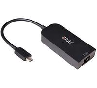 Club3d cac-1520 cambiador de género para cable usb c ethernet negro