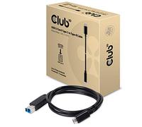 CLUB3D CAC-1524 - Cable USB 3.1 Gen2 de 10 Gbps Tipo C a Tipo B Macho, Negro