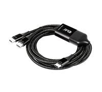 CLUB3D CAC-1527 es un cable de carga USB-C a 2X USB-C (6FT M/M). Carga rápida de