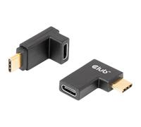 CLUB3D CAC-1528 - Adaptador en ángulo USB Tipo C Gen2 (2 Unidades, hasta 4 K120 Hz St./B)