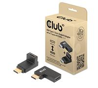 CLUB3D CAC-1528 - Adaptador en ángulo USB Tipo C Gen2 (2 Unidades, hasta 4 K120 Hz St./B)