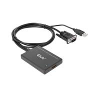 CLUB3D CAC-1720 Adaptador VGA y USB Tipo A a HDMI™ con Pigtail St./B. 0,6 m 28AW