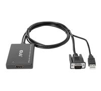 Club3D Adaptador CAC-1720 VGA y USB Tipo A a HDMI™ con pigtail St./B. 0,6 m 28AWG