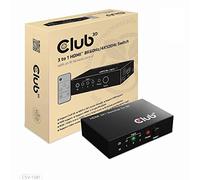 Club3D CSV-1381 - Conmutador HDMI™ 3 a 1 (8K60Hz/4K120 Hz)
