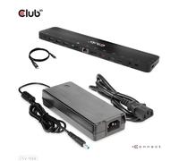 CLUB3D - CSV-1566 base para portátil y replicador de puertos Acoplamiento USB 3.2 Gen 1 (3.1 Gen 1) Type-C Negro