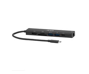 Club3D CSV-2553 USB C® 7 en 1 Hub = >HDMI™4K60Hz/SD-TF, 2X USB A/USB C PD/RJ45