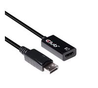 CLUB3D DisplayPort 1.4 a HDMI 2.0b HDR Adpatador Activo - Adaptador para cable (DisplayPort 1.4, HDMI 2.0b, Male connector / Female connector, Negro)