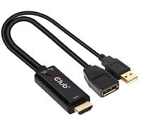 Club3d hdmi 2.0 to displayport 1.2 4k60hz hdr m/f active adapter negro