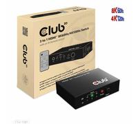 CLUB3D HDMI™ 3 a 1 Conmutador 8K60Hz/4K120Hz HDCP Negro