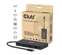 CLUB3D Hub USB-C 9-1 Dual HDMI™ PD3.0 100W Estación Docking 8K Ultra HD