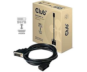 CLUB3D Kabel DVI <-> HDMI 1.4 2M 4K30H ST/BU Retail