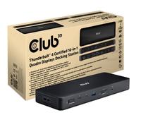 Club3D Thunderbolt 4 Dockingstation 16-en-1 Quadra(4) para 4 Pantallas
