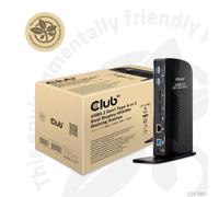 Club 3D CSV-1460 USB 3.0 Dual Display 4K 60Hz Docking Station Black