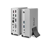 Club3D USB Gen2 Tipo C Triple Display DP Alt Modus + DisplayLink Dynamic PD Estación de Carga con 120 W PS