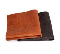 CLUB4BRANDS Cuero, cuero grueso | Coñac |Cuero precortado, piezas extra grandes | Marroquinería, para artesanía, tapicería, decoración | piezas de cuero, varios tamaños y colores | Formato A4