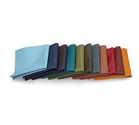 CLUB4BRANDS Recortes de Cuero - restos de Cuero de Colores, restos de Cuero, tamaños Grandes, Ideal para Bolsos, Zapatos, Reparaciones, Decoraciones, Manualidades, 1 kg, tamaño A3