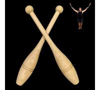 Clubbell Clubes Indios Campanas Del Club De Pesas De Ejercicio Entrenador De Fuerza De Hombros, Madera Clubes De Poder Equipo De Entrenamiento, Navidad / Regalo De Cumpleaños Para Amigos(Size:0.66lbs/