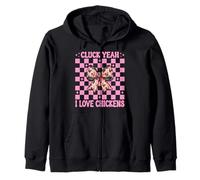 Cluck: Sí, me encantan Las gallinas, Divertida, Chicken Farm Chicken Girl Sudadera con Capucha