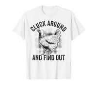 Cluck y descubre Pollo Divertido Camiseta