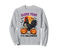 Cluck Yeah It's Halloween Rooster Moon Sudadera