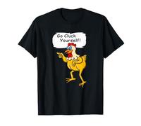 Cluck Yourself Funny Chicken Argumento Camiseta