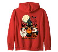 Clucking Buen Tiempo con Pollos Brujos Sudadera con Capucha