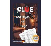 Clue 120 Hojas de Juego: Recambios para el Famoso Juego de Detectives | Versión Española | Cuaderno de Puntos