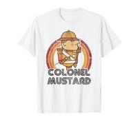 Clue Colonel Mustard Distressed Style Art Camiseta