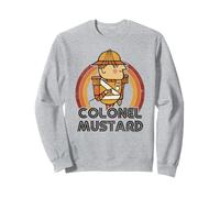 Clue Colonel Mustard Distressed Style Art Sudadera