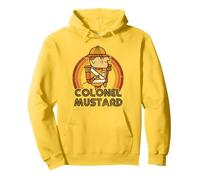 Clue Colonel Mustard Distressed Style Art Sudadera con Capucha