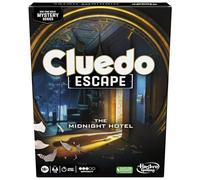 Hasbro Gaming Cluedo Escape: The Midnight Hotel, Escape Room - Juego de mesa familiar para 1-6 jugadores, juegos de detectives para niños y niñas, juguete divertido
